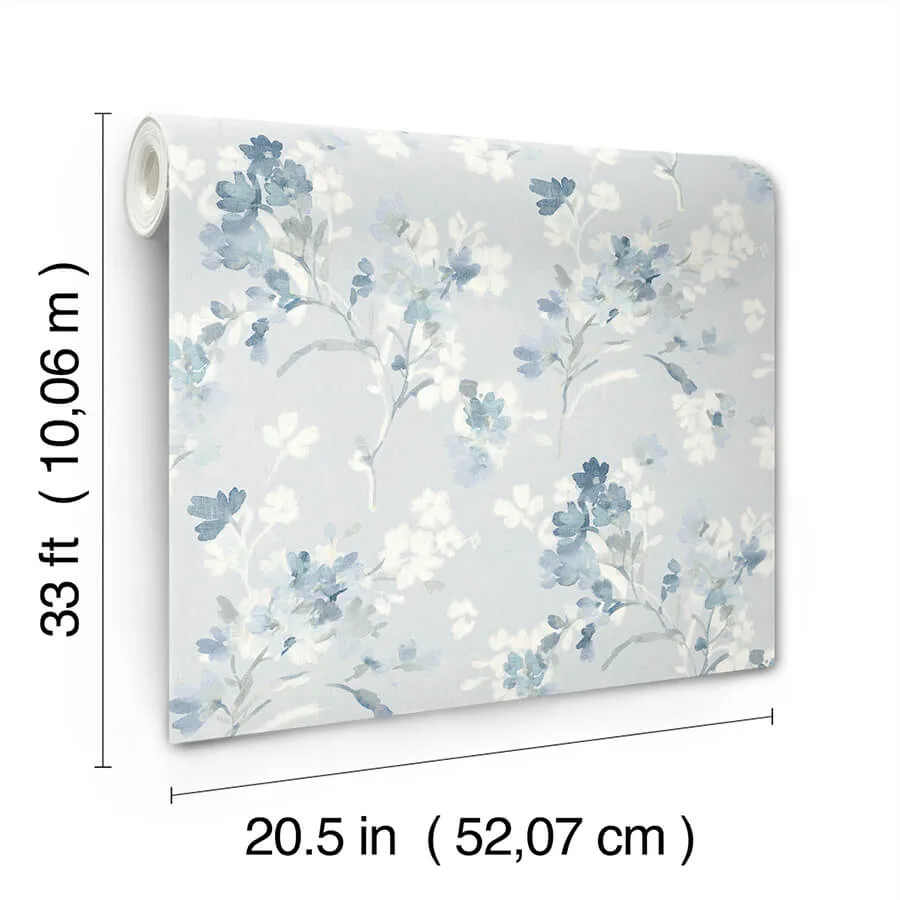 Chesapeake Azalea - Light Blue Wallpaper | Buy Online Chesapeake Azalea wallpaper, color Light Blue, SKU 4134-72526