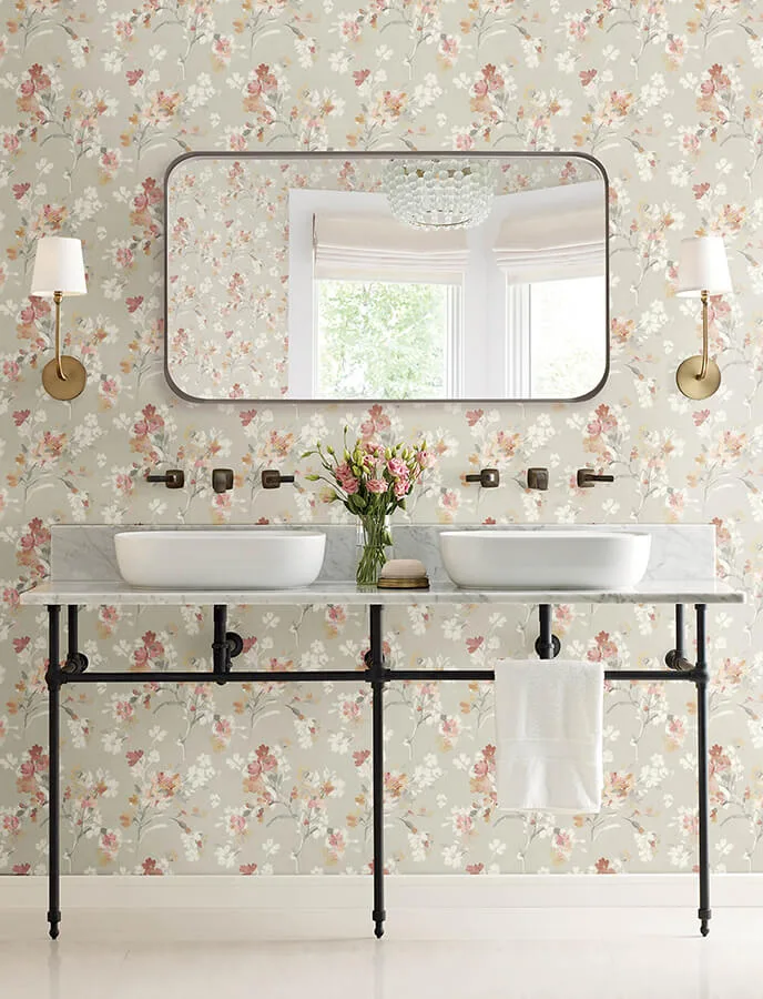 Chesapeake Azalea - Ruby Wallpaper | Buy Online Chesapeake Azalea wallpaper, color Ruby, SKU 4134-72524