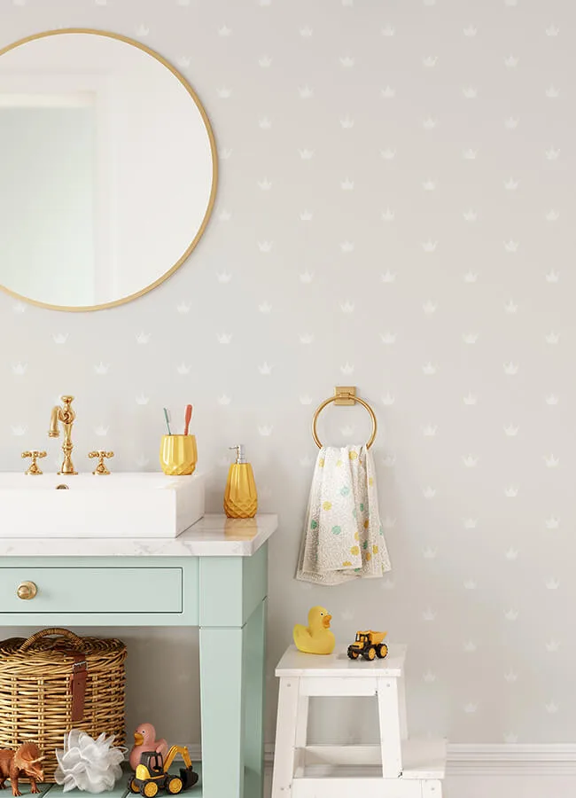 Chesapeake Bea wallpaper, color Silver, SKU 4060-347703