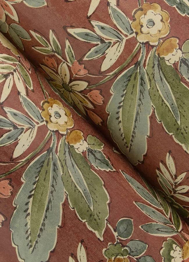 Chesapeake Begonia - Red Wallpaper | Buy Online Chesapeake Begonia wallpaper, color Red, SKU 4148-27425