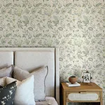 Chesapeake Begonia wallpaper, color Sea Green, SKU 4148-27424