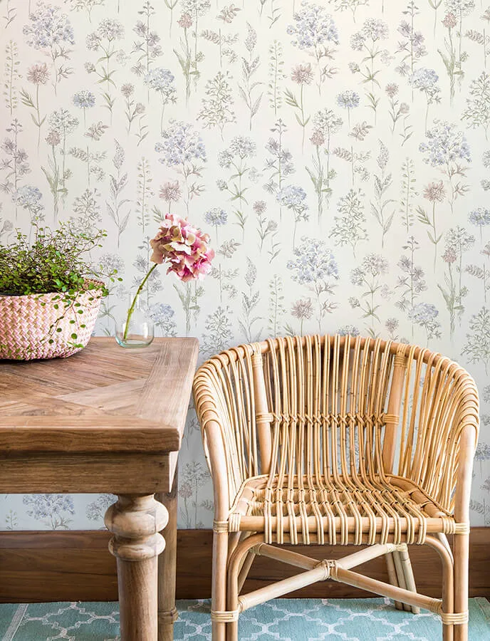 Chesapeake Bergamot - Lavender Wallpaper | Buy Online Chesapeake Bergamot wallpaper, color Lavender, SKU 4134-72504