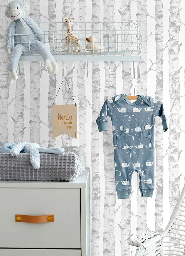 Chesapeake Birdie - Grey Wallpaper | Buy Online Chesapeake Birdie wallpaper, color Grey, SKU 4060-138944