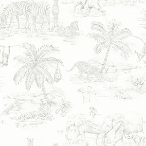 Chesapeake Boheme wallpaper, color Platinum, SKU 4060-347692