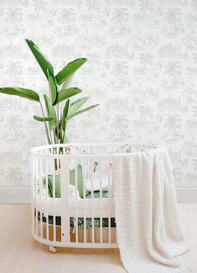 Chesapeake Boheme wallpaper, color Platinum, SKU 4060-347692