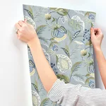 Chesapeake Bohemian - Blue Wallpaper | Buy Online Chesapeake Bohemian wallpaper, color Blue, SKU 3125-72300