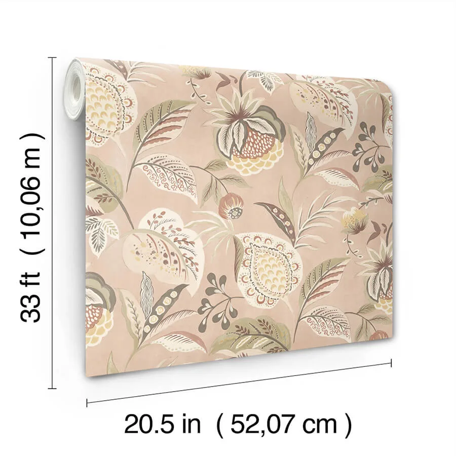 Chesapeake Bohemian - Blush Wallpaper | Buy Online Chesapeake Bohemian wallpaper, color Blush, SKU 3125-72303
