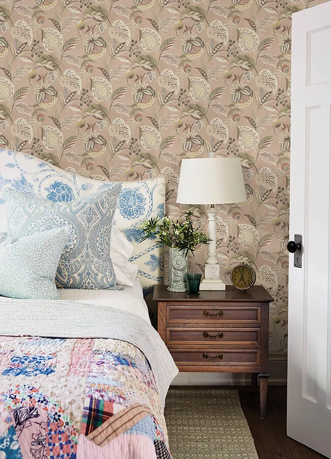 Chesapeake Bohemian - Blush Wallpaper | Buy Online Chesapeake Bohemian wallpaper, color Blush, SKU 3125-72303