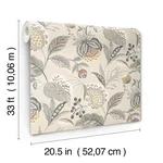 Chesapeake Bohemian - Grey Wallpaper | Buy Online Chesapeake Bohemian wallpaper, color Grey, SKU 3125-72304