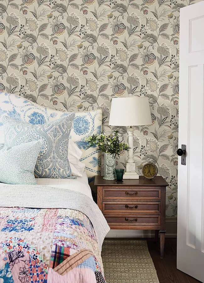 Chesapeake Bohemian - Grey Wallpaper | Buy Online Chesapeake Bohemian wallpaper, color Grey, SKU 3125-72304