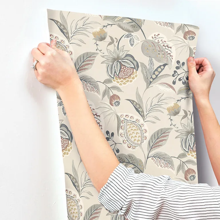 Chesapeake Bohemian wallpaper, color Grey, SKU 3125-72304