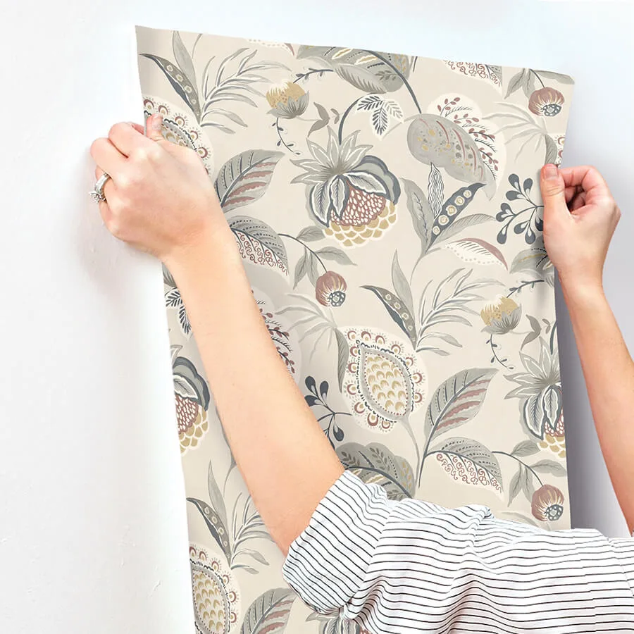 Chesapeake Bohemian - Grey Wallpaper | Buy Online Chesapeake Bohemian wallpaper, color Grey, SKU 3125-72304