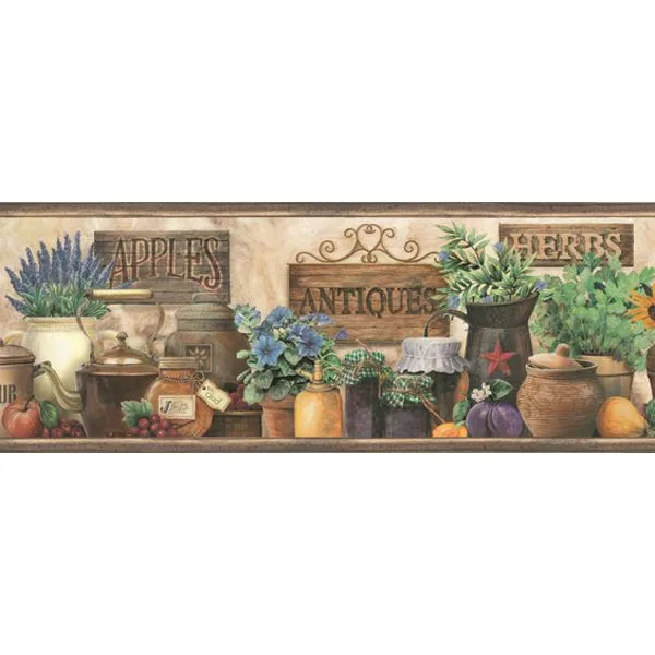 Chesapeake Marché wallpaper, color Green, SKU BBC44581B