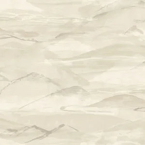 Chesapeake Bozeman Mountains wallpaper, color Bone, SKU 4142-72627