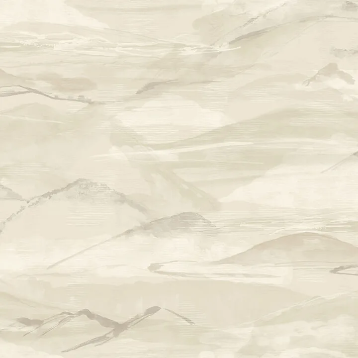 Chesapeake Bozeman Mountains wallpaper, color Bone, SKU 4142-72627