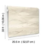 Chesapeake Bozeman Mountains wallpaper, color Bone, SKU 4142-72627