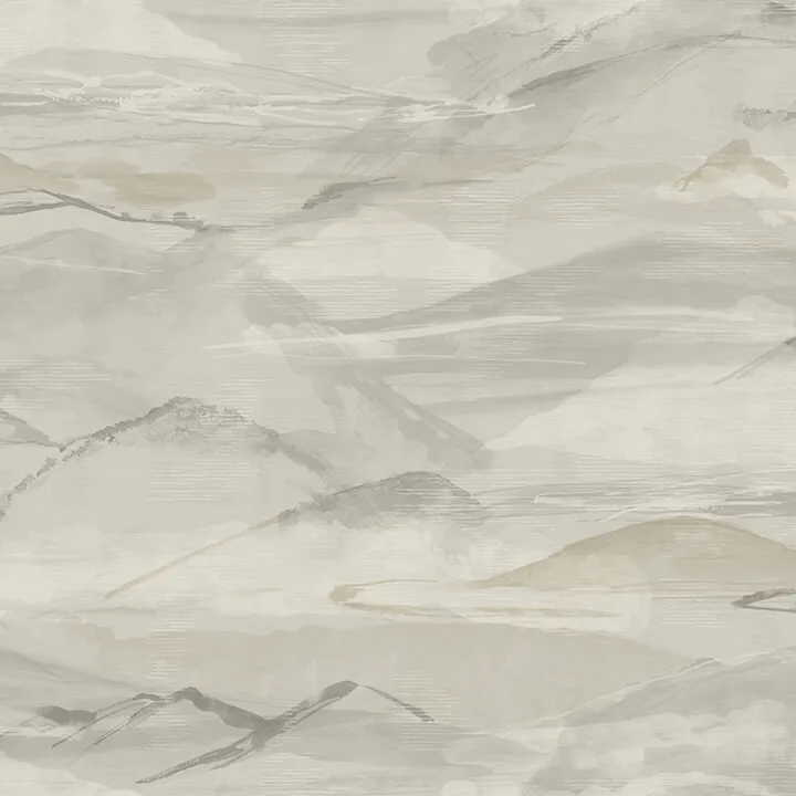Chesapeake Bozeman Mountains wallpaper, color Grey, SKU 4142-72626