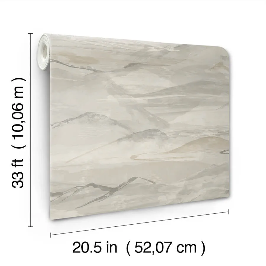 Chesapeake Bozeman Mountains - Grey Wallpaper | Buy Online Chesapeake Bozeman Mountains wallpaper, color Grey, SKU 4142-72626