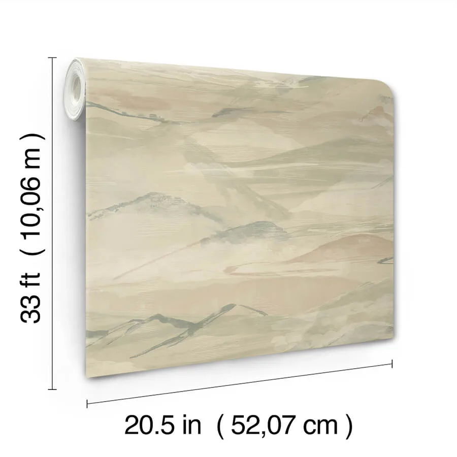 Chesapeake Bozeman Mountains - Moss Wallpaper | Buy Online Chesapeake Bozeman Mountains wallpaper, color Moss, SKU 4142-72624