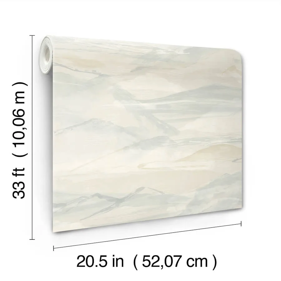 Chesapeake Bozeman Mountains - Sky Blue Wallpaper | Buy Online Chesapeake Bozeman Mountains wallpaper, color Sky Blue, SKU 4142-72625