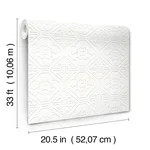 Chesapeake Brooklyn - White Wallpaper | Buy Online Chesapeake Brooklyn wallpaper, color White, SKU 4134-93996