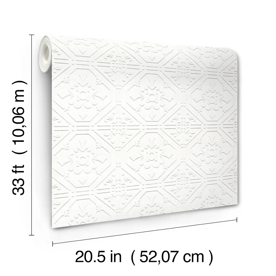 Chesapeake Brooklyn - White Wallpaper | Buy Online Chesapeake Brooklyn wallpaper, color White, SKU 4134-93996