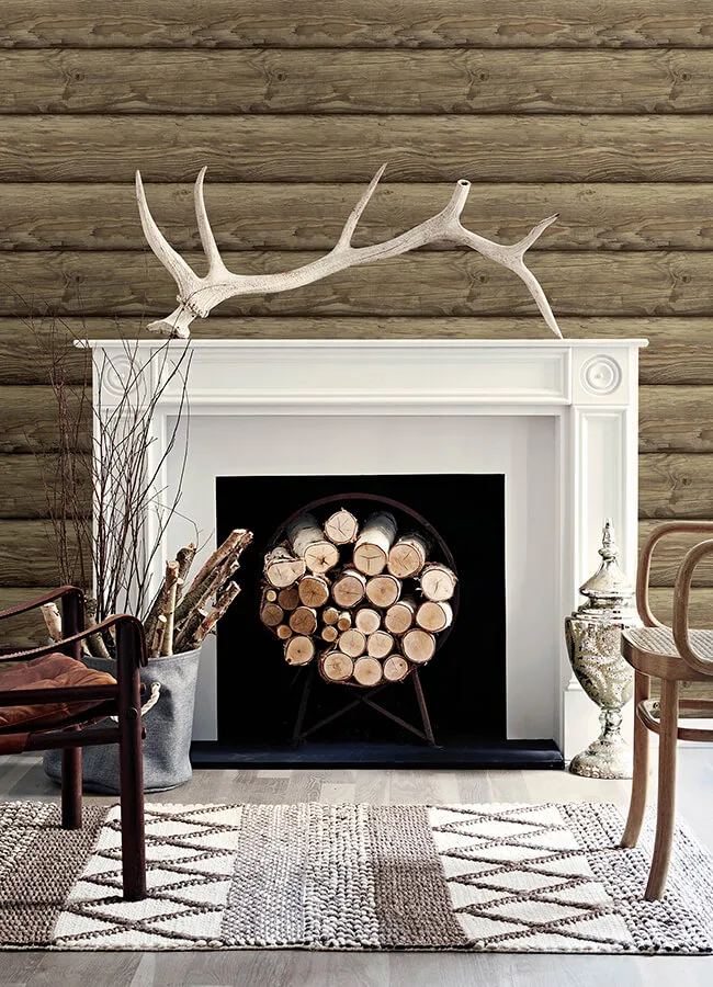 Chesapeake Bunkhouse wallpaper, color Chestnut, SKU 4142-72618