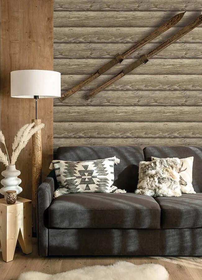 Chesapeake Bunkhouse - Light Brown Wallpaper | Buy Online Chesapeake Bunkhouse wallpaper, color Light Brown, SKU 4142-72617