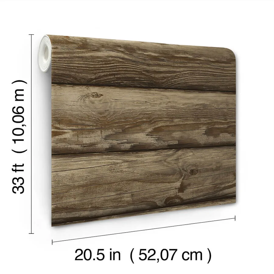 Chesapeake Bunkhouse - Mahogany Wallpaper | Buy Online Chesapeake Bunkhouse wallpaper, color Mahogany, SKU 4142-72616