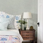 Chesapeake Button Block wallpaper, color Aqua, SKU 3125-72308