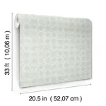 Chesapeake Button Block wallpaper, color Aqua, SKU 3125-72308