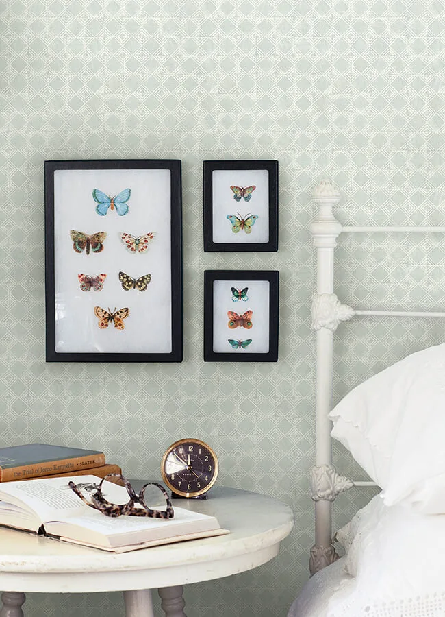 Chesapeake Button Block wallpaper, color Aqua, SKU 3125-72308