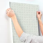 Chesapeake Button Block wallpaper, color Aqua, SKU 3125-72308