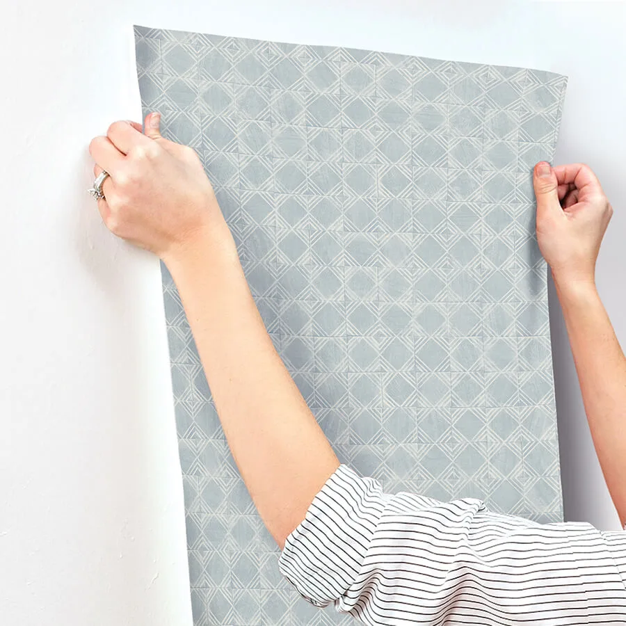 Chesapeake Button Block - Blue Wallpaper | Buy Online Chesapeake Button Block wallpaper, color Blue, SKU 3125-72305