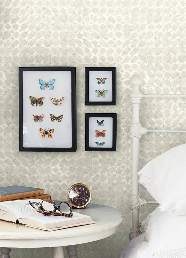 Chesapeake Button Block - Light Grey Wallpaper | Buy Online Chesapeake Button Block wallpaper, color Light Grey, SKU 3125-72309