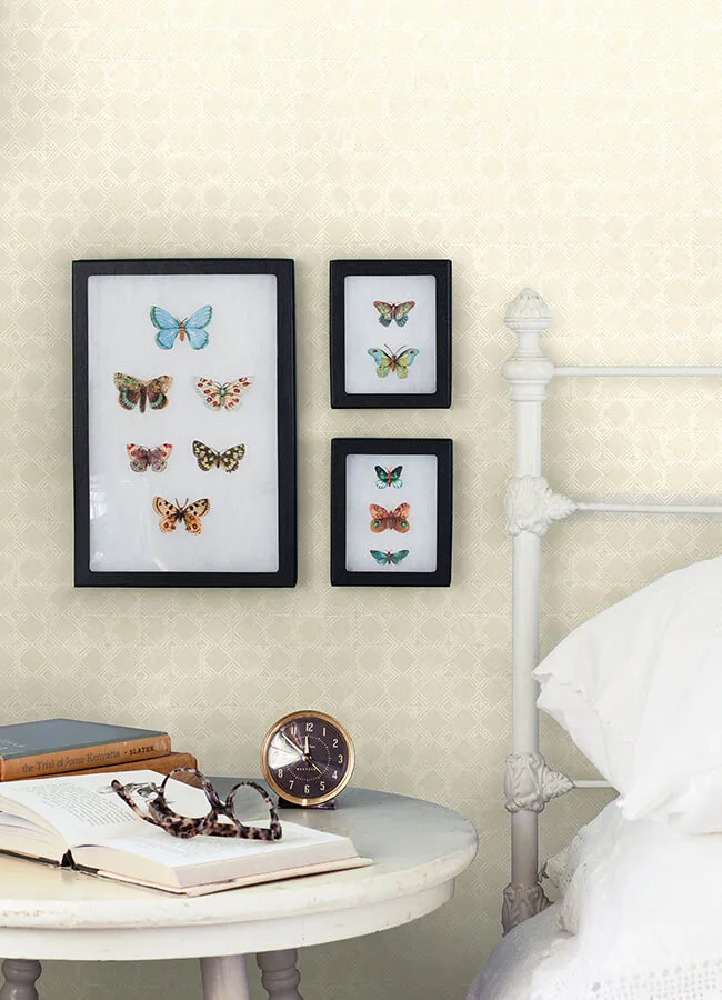Chesapeake Button Block - Taupe Wallpaper | Buy Online Chesapeake Button Block wallpaper, color Taupe, SKU 3125-72307