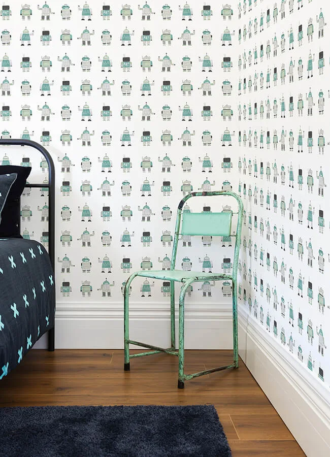 Chesapeake Callum wallpaper, color Teal, SKU 4060-138938