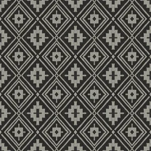 Chesapeake Camp Blanket wallpaper, color Black, SKU 4142-72656