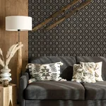 Chesapeake Camp Blanket - Black Wallpaper | Buy Online Chesapeake Camp Blanket wallpaper, color Black, SKU 4142-72656