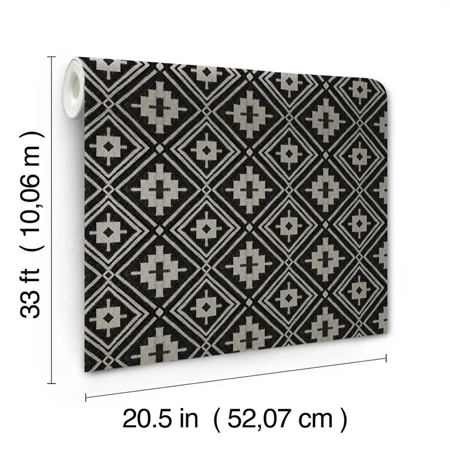 Chesapeake Camp Blanket - Black Wallpaper | Buy Online Chesapeake Camp Blanket wallpaper, color Black, SKU 4142-72656