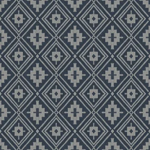Chesapeake Camp Blanket wallpaper, color Dark Blue, SKU 4142-72657
