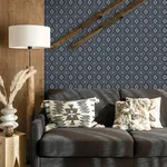 Chesapeake Camp Blanket - Dark Blue Wallpaper | Buy Online Chesapeake Camp Blanket wallpaper, color Dark Blue, SKU 4142-72657
