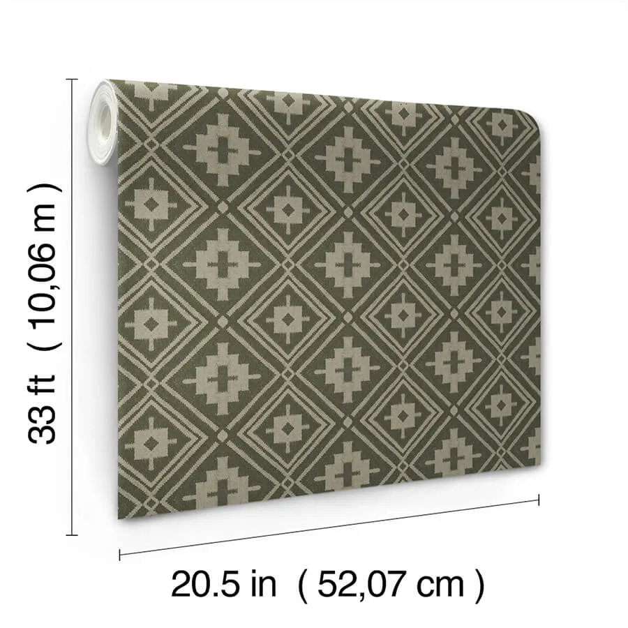 Chesapeake Camp Blanket - Green Wallpaper | Buy Online Chesapeake Camp Blanket wallpaper, color Green, SKU 4142-72658
