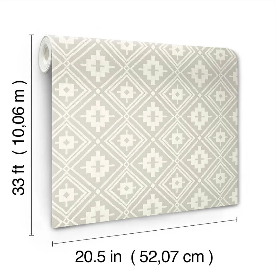 Chesapeake Camp Blanket - Silver Wallpaper | Buy Online Chesapeake Camp Blanket wallpaper, color Silver, SKU 4142-72659