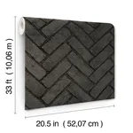 Chesapeake Canelle wallpaper, color Black, SKU 4134-72533