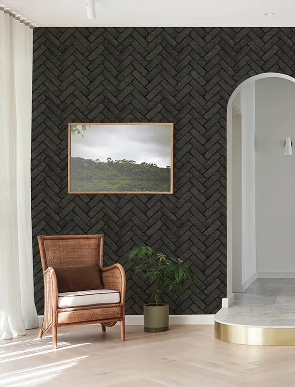 Chesapeake Canelle wallpaper, color Black, SKU 4134-72533