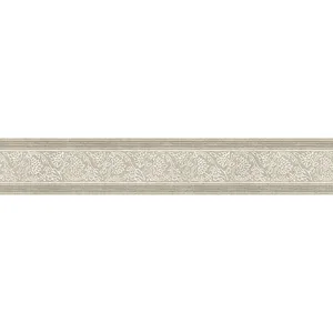 Chesapeake Carved Floral Border wallpaper, color Taupe, SKU 4148-14503