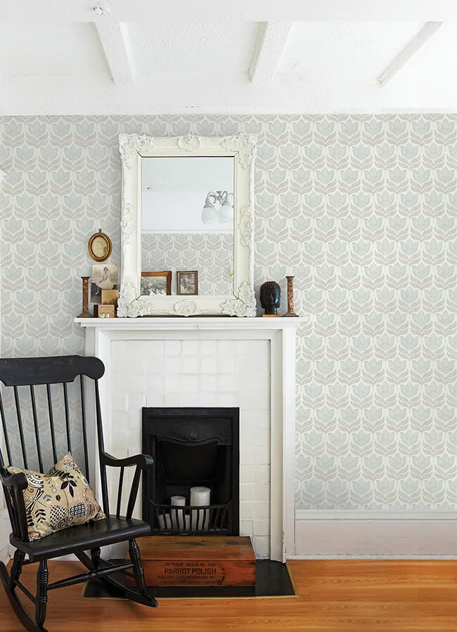 Chesapeake Cathal wallpaper, color Aqua, SKU 3125-72344