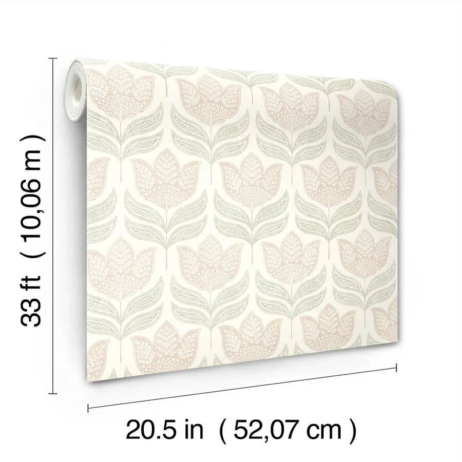 Chesapeake Cathal wallpaper, color Blush, SKU 3125-72346
