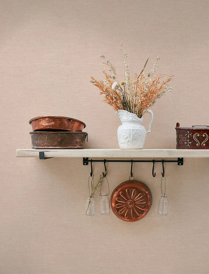 Chesapeake Chambray wallpaper, color Blush, SKU 4134-72555